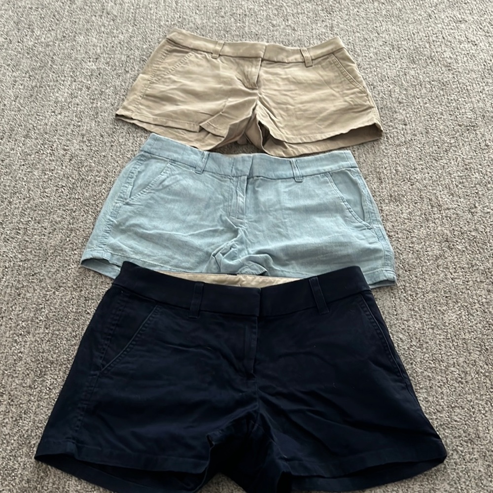 JCrew Factory 3” shorts SZ 0